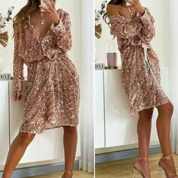 ZARA Sequin Shirt - Picture 2 of 5